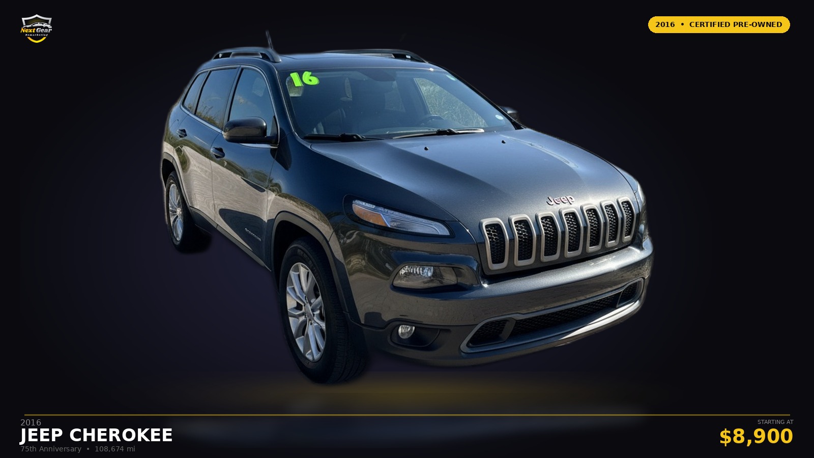2016 Jeep Cherokee — photo 1
